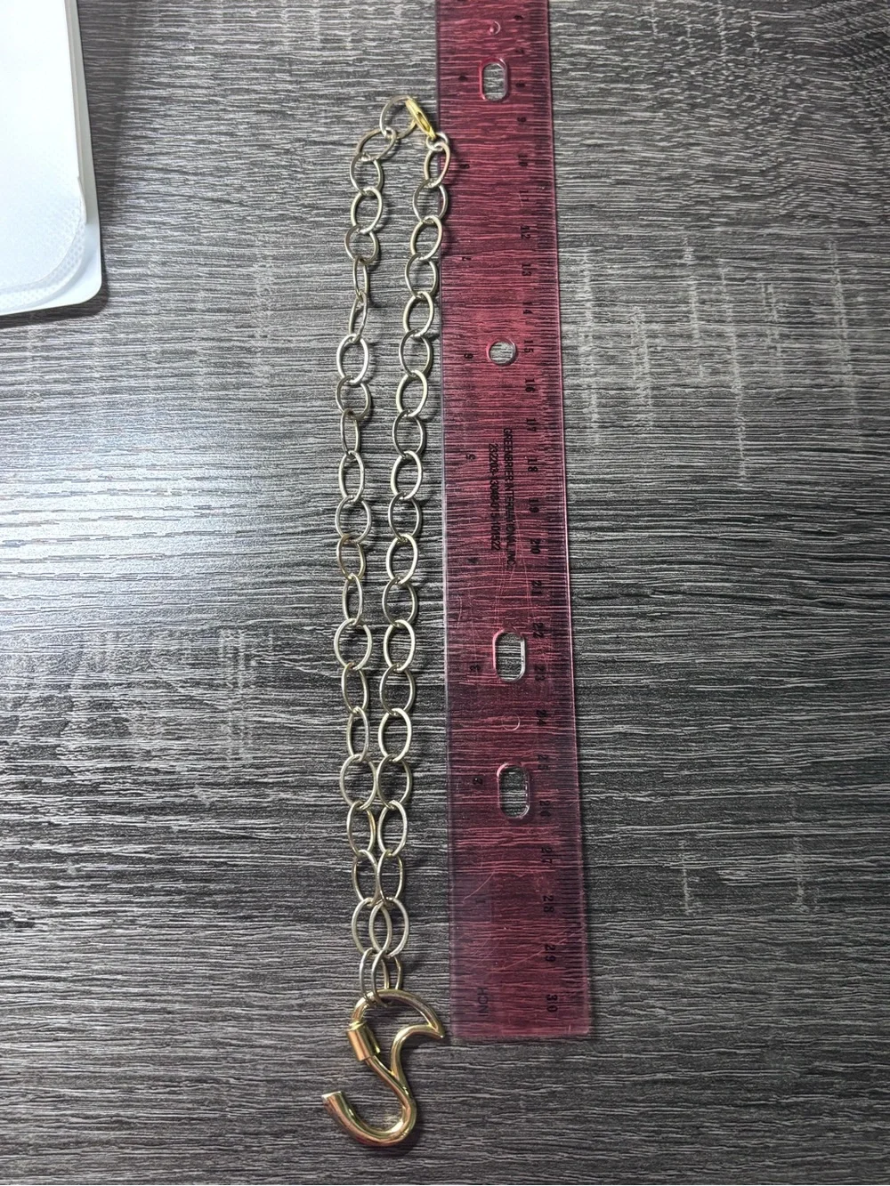 Gold Initial Necklace - Letter S Pendant with Crystal Accents